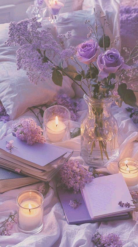 Lavender Wisteria Nails