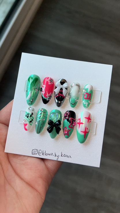 Hatsune Miku Nails