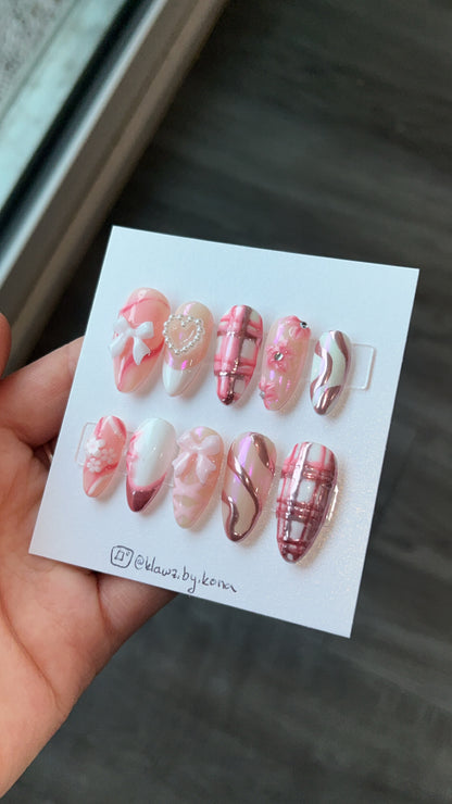 Coquette Girly Nails