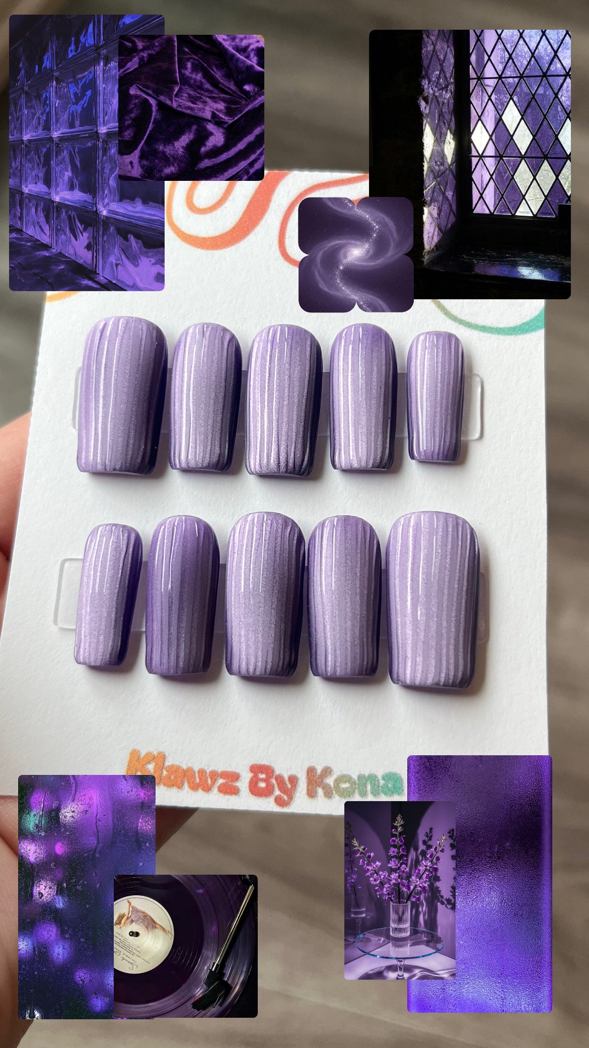Velvet Glass Nails (Purple)