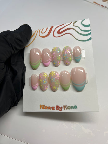 Pastel Bloom Nails