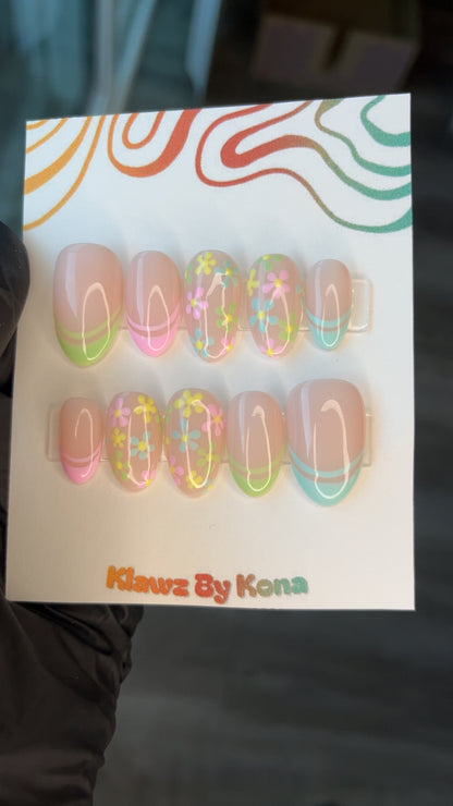 Pastel Bloom Nails