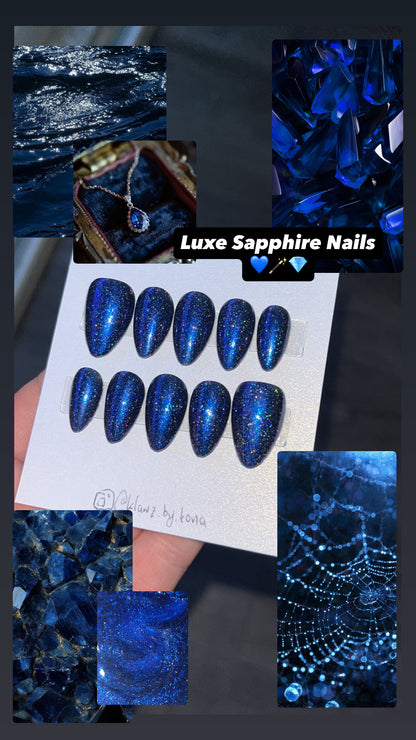 Luxe Sapphire Nails
