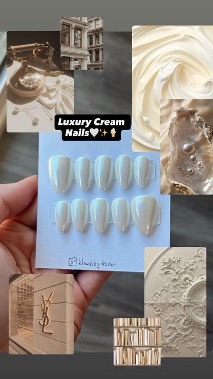 Luxury Cream Nails