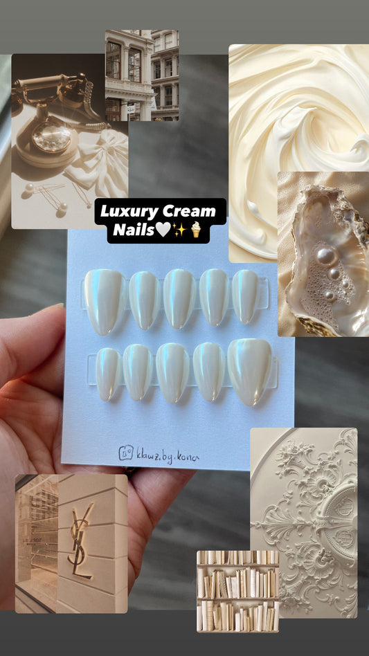 Luxury Cream Nails