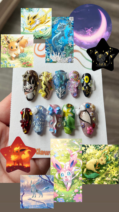 Eeveelution Nails
