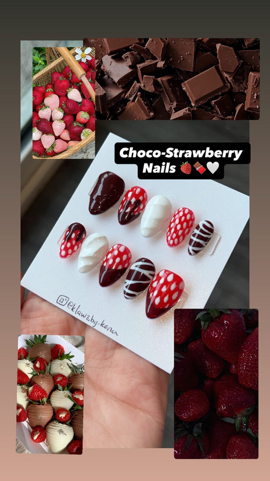 Choco-Strawberry Nails