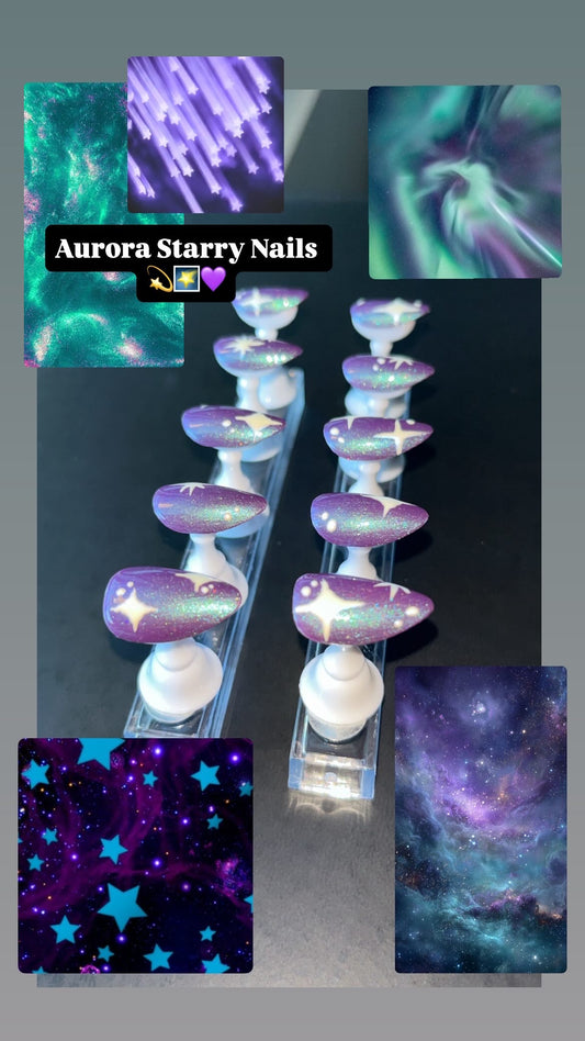 Aurora Starry Nails