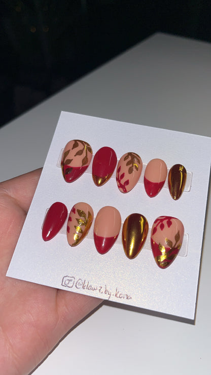 Gilded Fall Nails