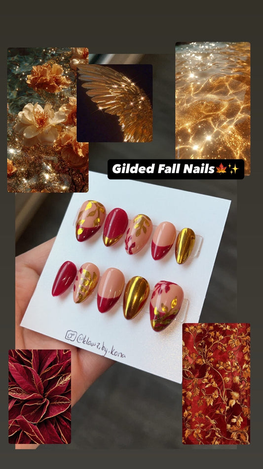 Gilded Fall Nails