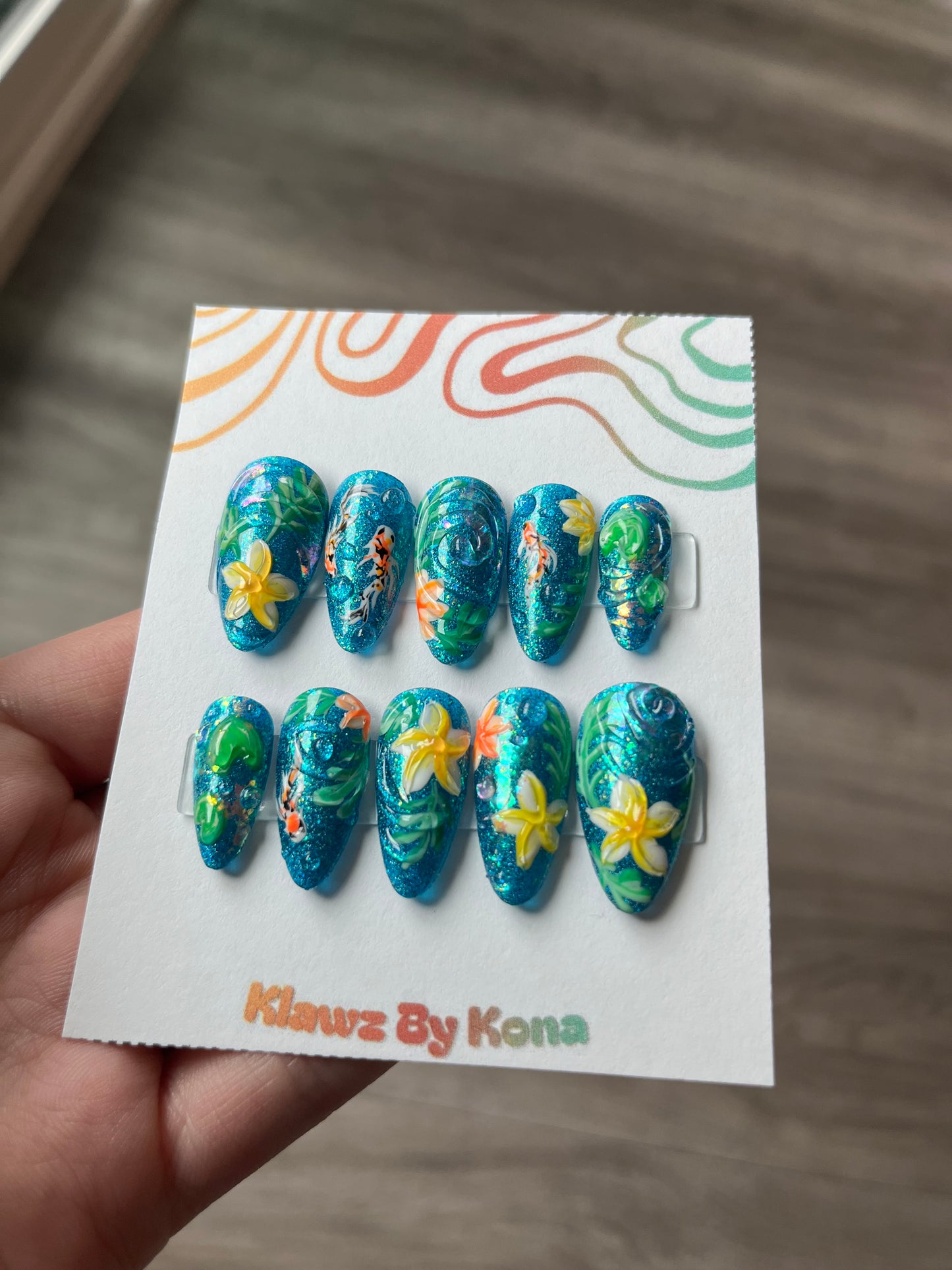 Koi Pond Dreams Nails