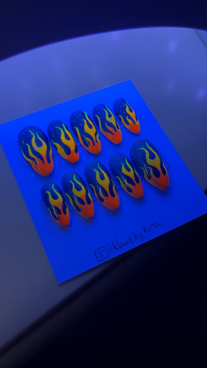 Fiery Hot Wheels Nails