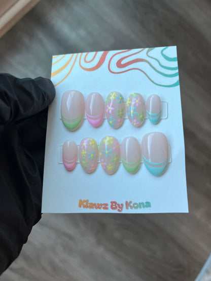 Pastel Bloom Nails