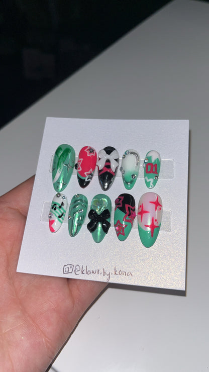 Hatsune Miku Nails