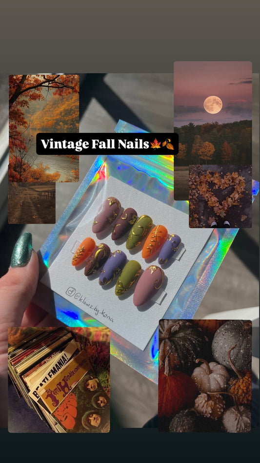 Vintage Fall Nails
