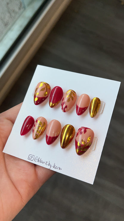 Gilded Fall Nails