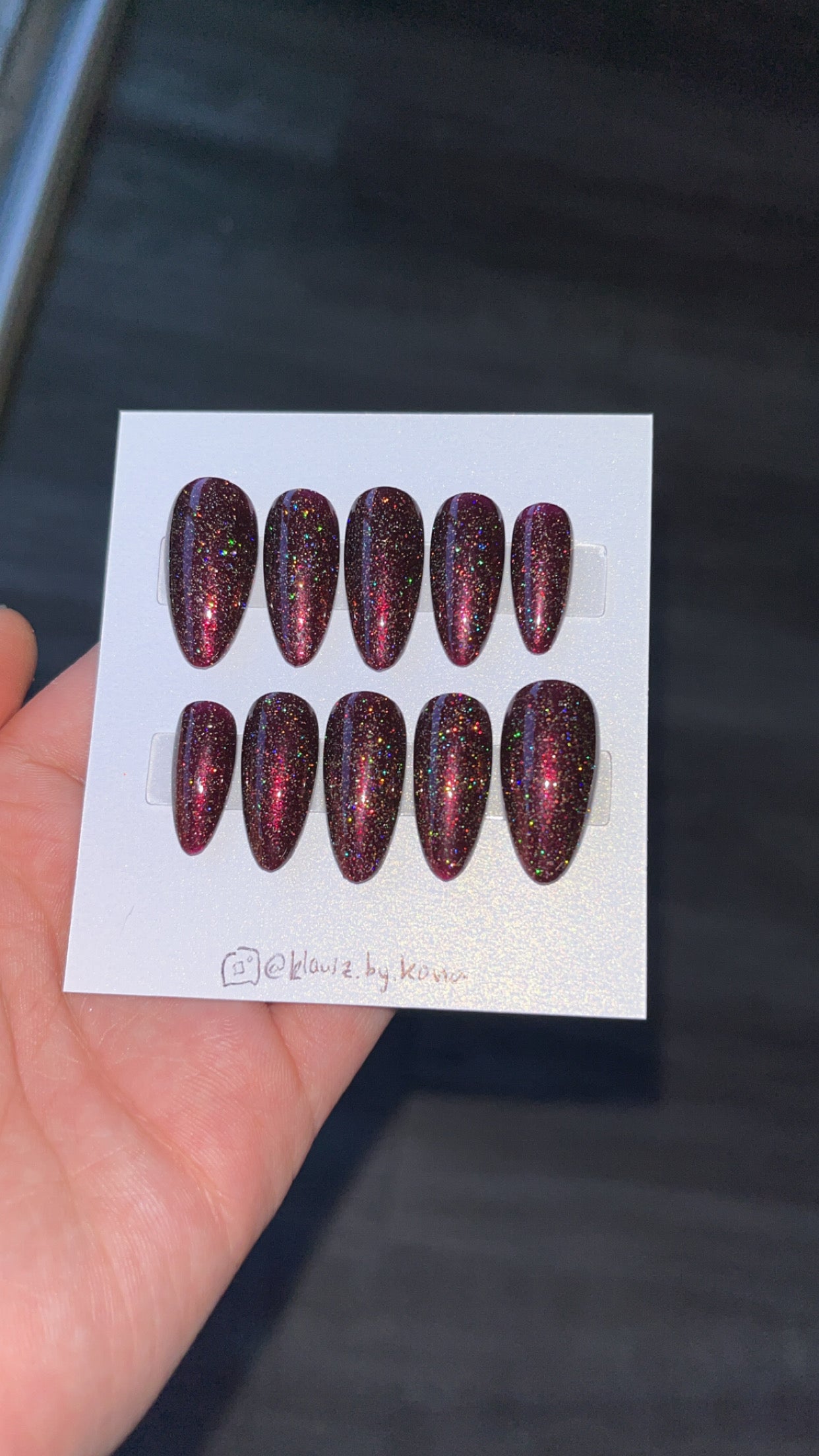 Cranberry Fizz Nails