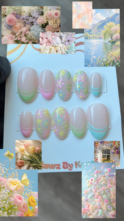 Pastel Bloom Nails