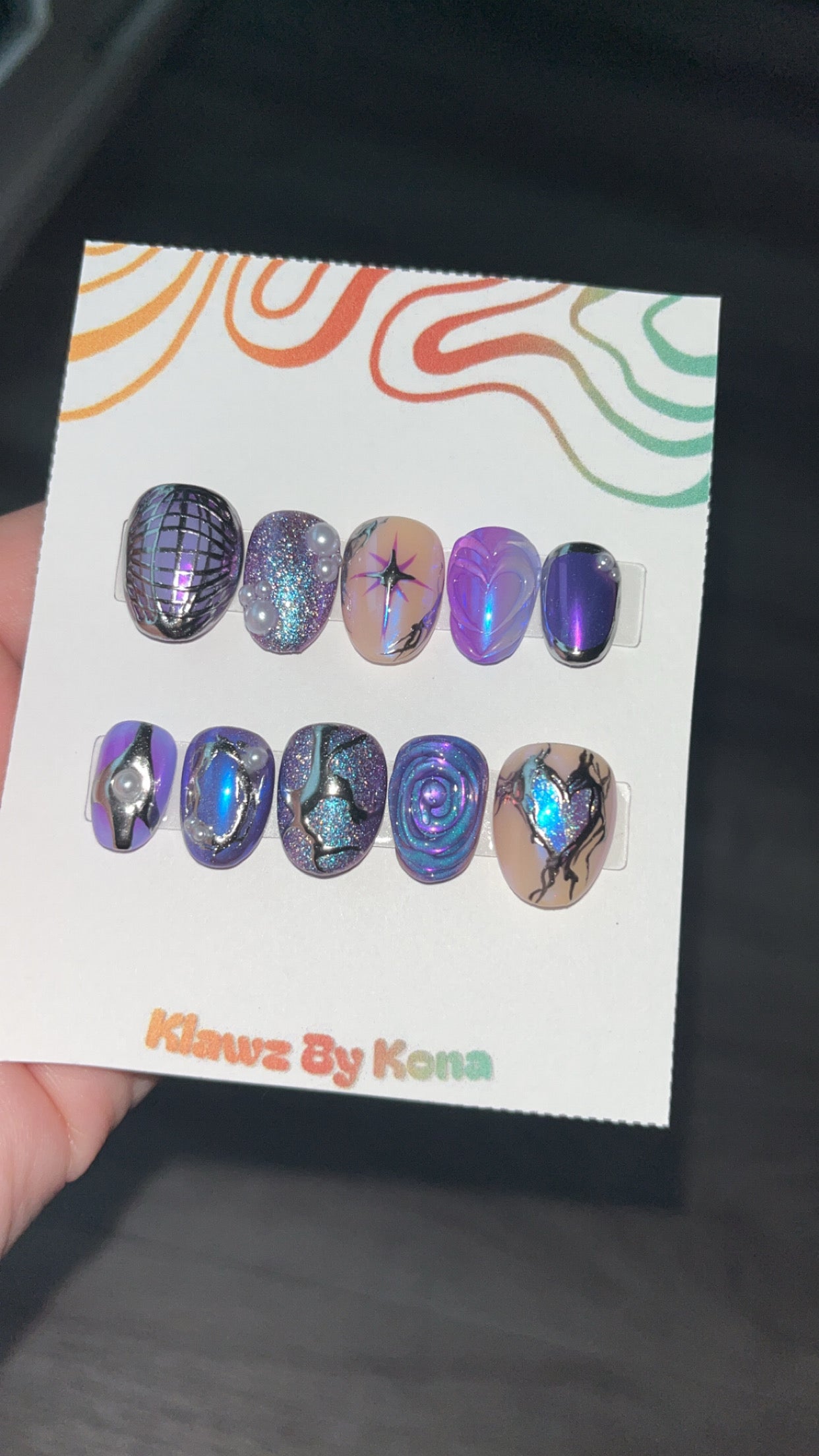 Galaxy Disco Nails
