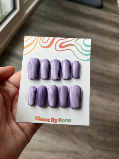 Velvet Glass Nails (Purple)