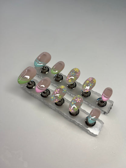 Pastel Bloom Nails