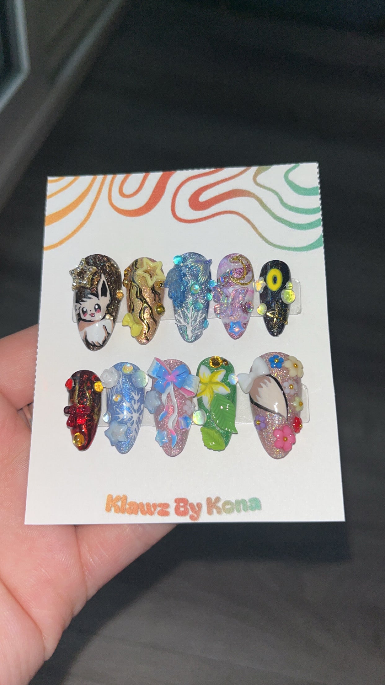 Eeveelution Nails