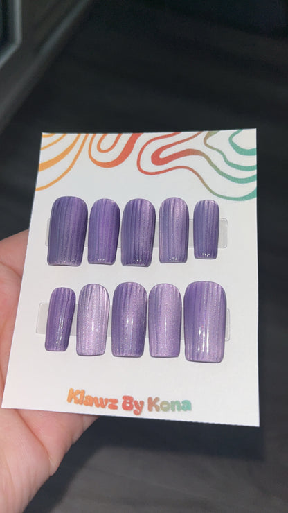 Velvet Glass Nails (Purple)
