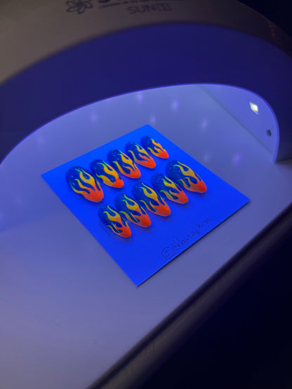 Fiery Hot Wheels Nails