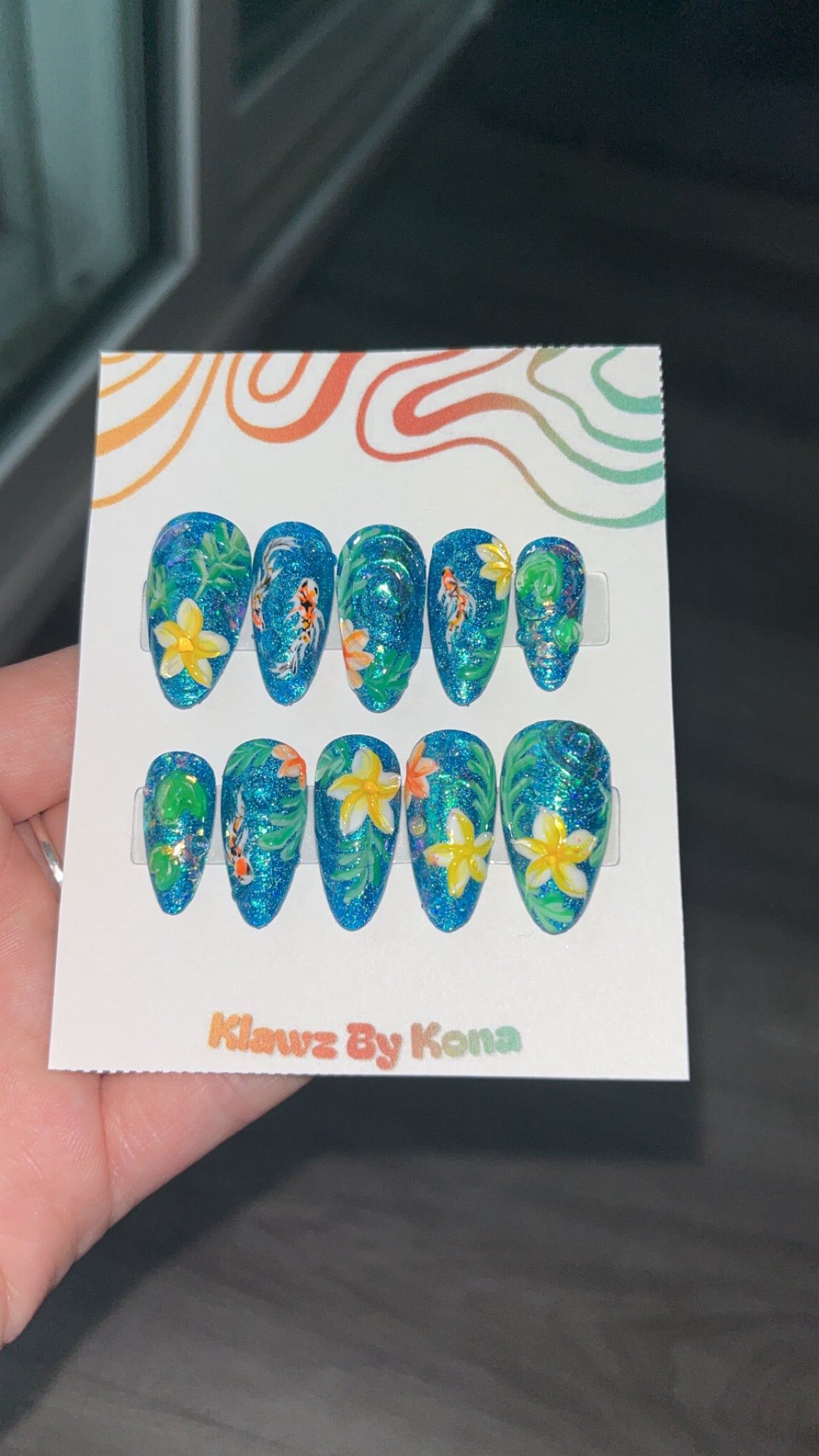 Koi Pond Dreams Nails
