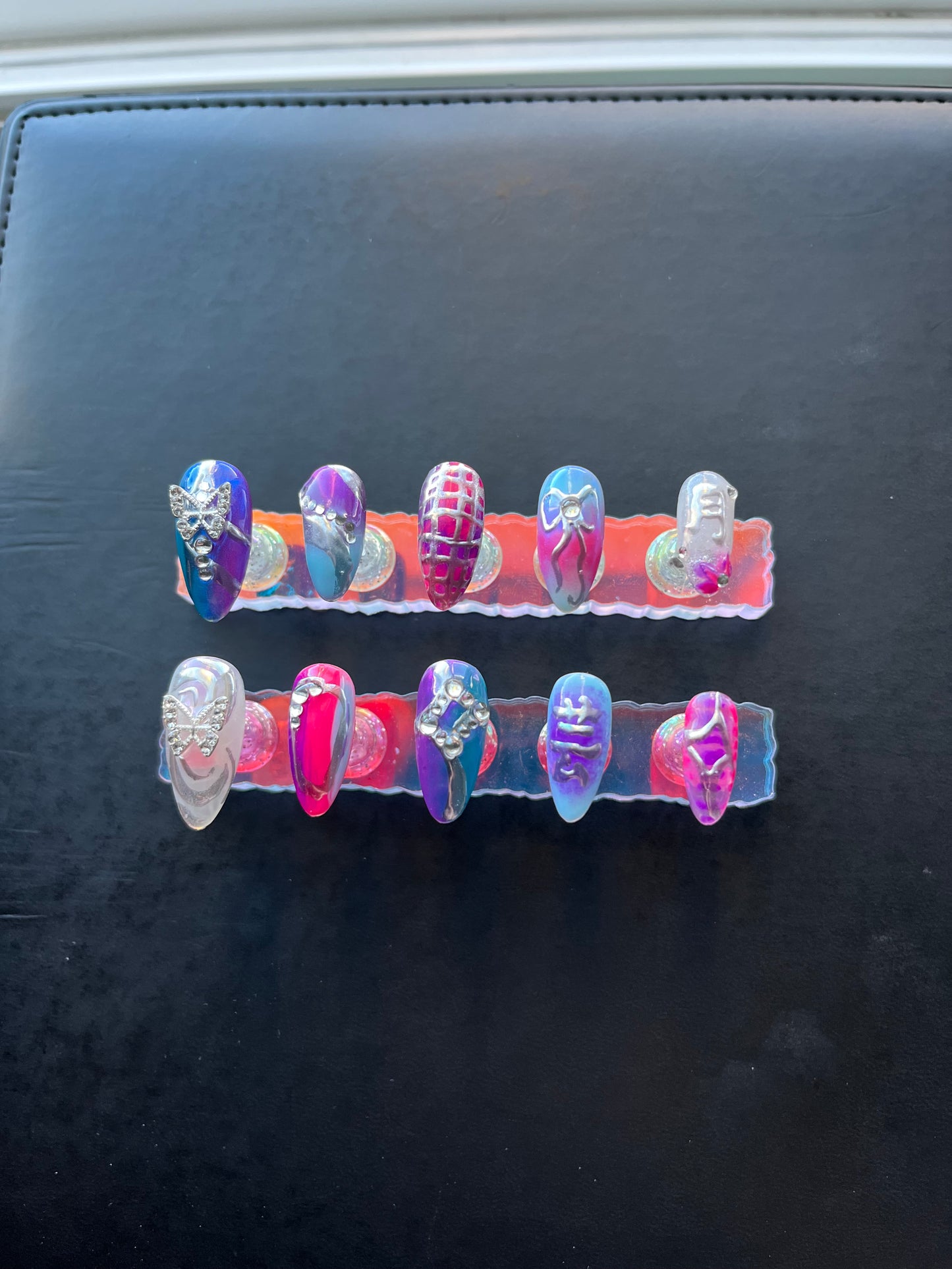 Cyber Butterfly Nails