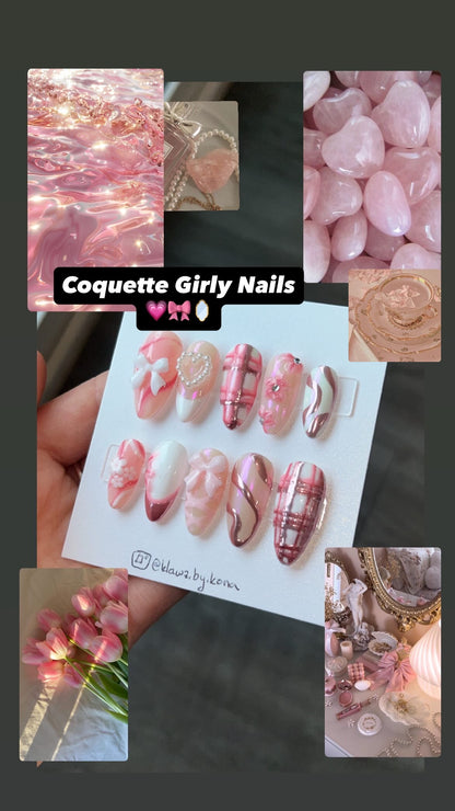 Coquette Girly Nails