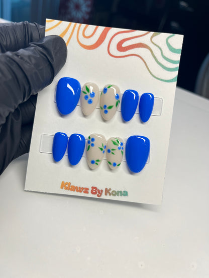 Spring Blueberry Nails