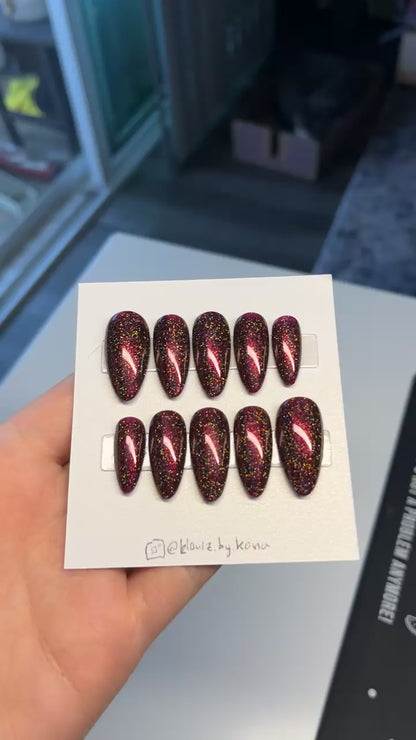 Cranberry Fizz Nails