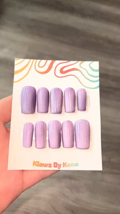Velvet Glass Nails (Purple)