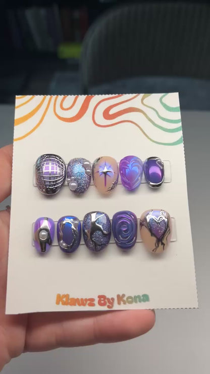 Galaxy Disco Nails
