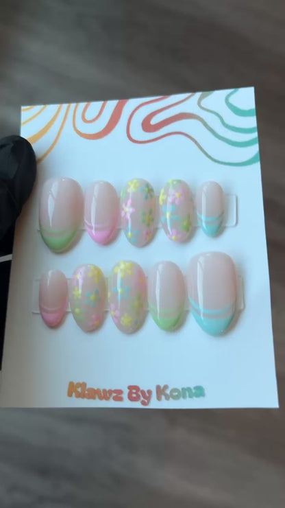 Pastel Bloom Nails