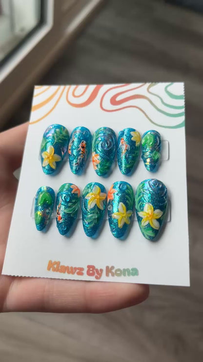Koi Pond Dreams Nails
