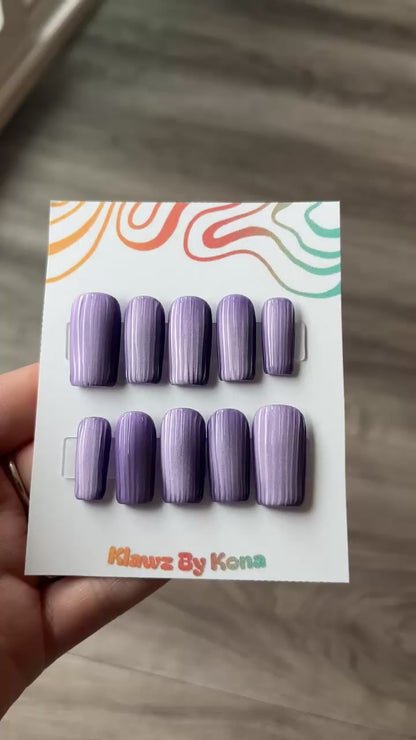 Velvet Glass Nails (Purple)