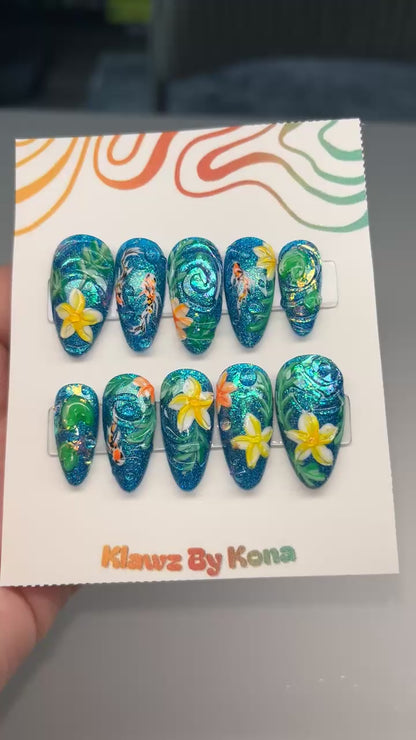 Koi Pond Dreams Nails