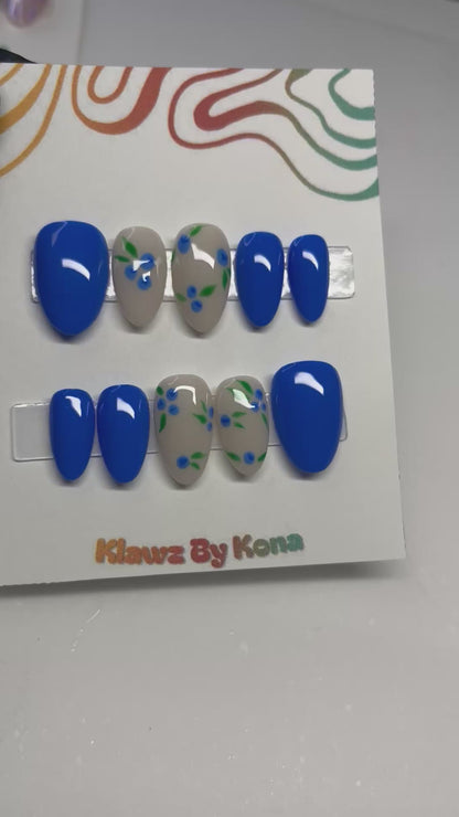 Spring Blueberry Nails